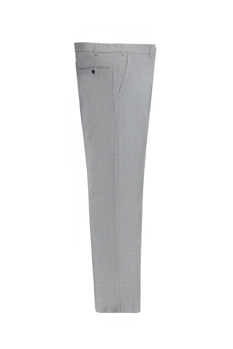 Orta Gri 6 Drop Regular Fit Standart Kesim Yünlü Klasik Kuma? Pantolon-Abdullah Ki??l?