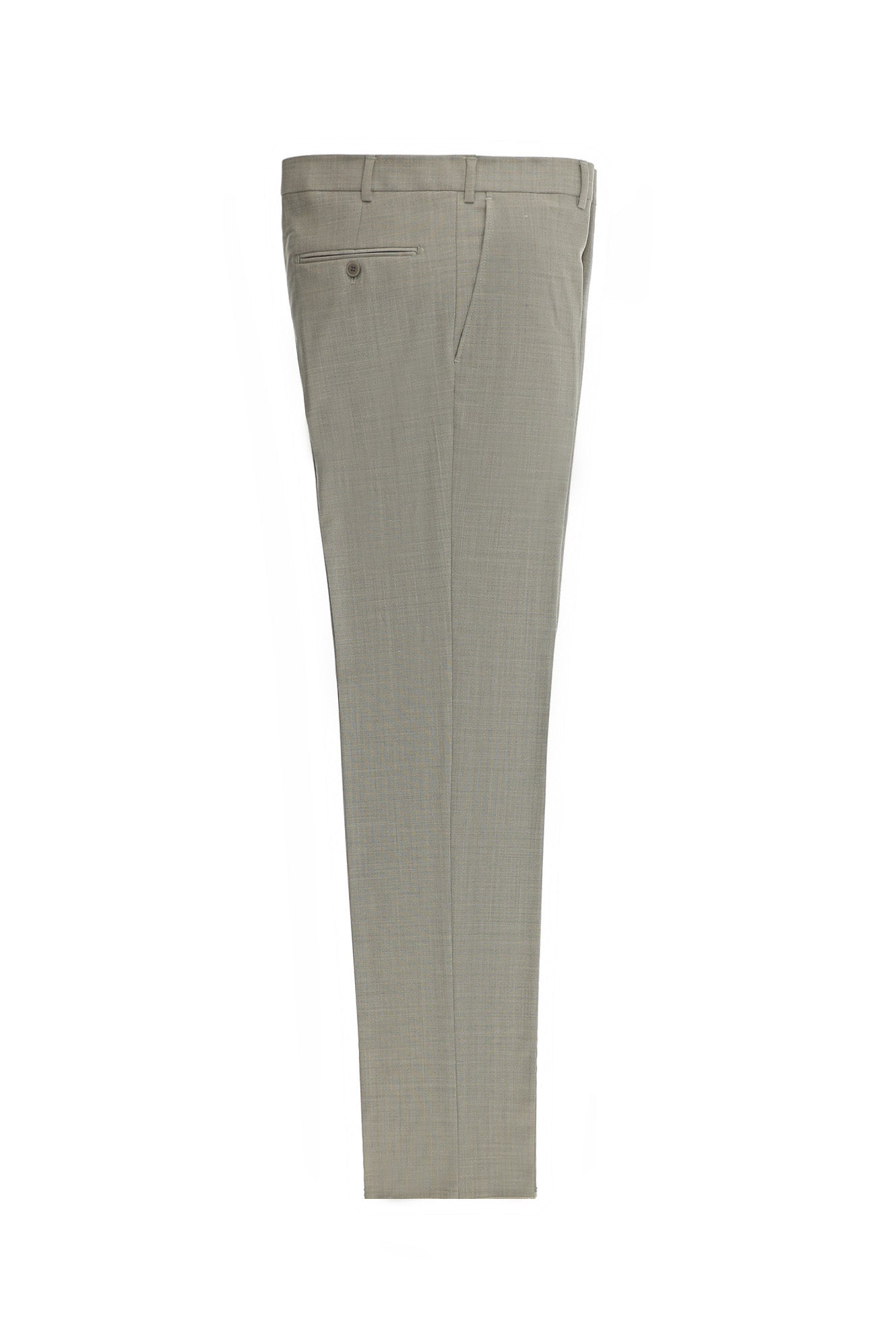 Orta Vizon Slim Fit Dar Kesim Yünlü Klasik Kumaş Pantolon