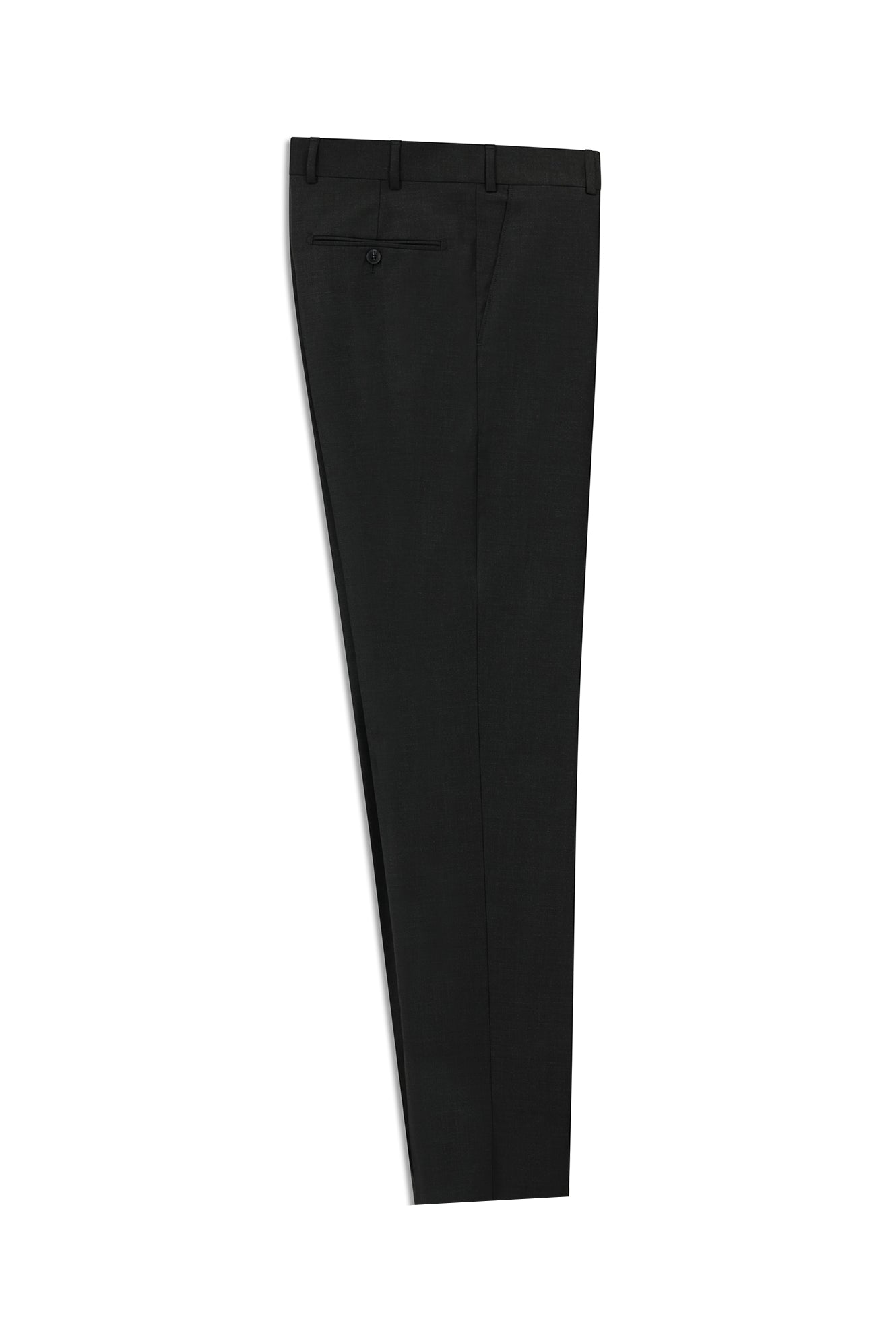 Koyu Antrasit 7 Drop Slim Fit Dar Kesim Yünlü Klasik Kuma? Pantolon-Abdullah Ki??l?