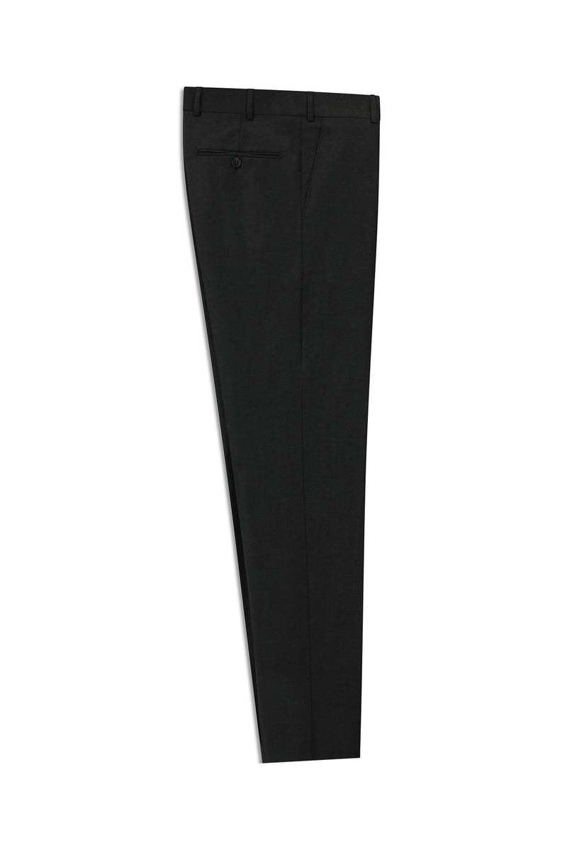 Koyu Antrasit 4 Drop Relaxed Fit Rahat Kesim Yünlü Klasik Kuma? Pantolon-Abdullah Ki??l?