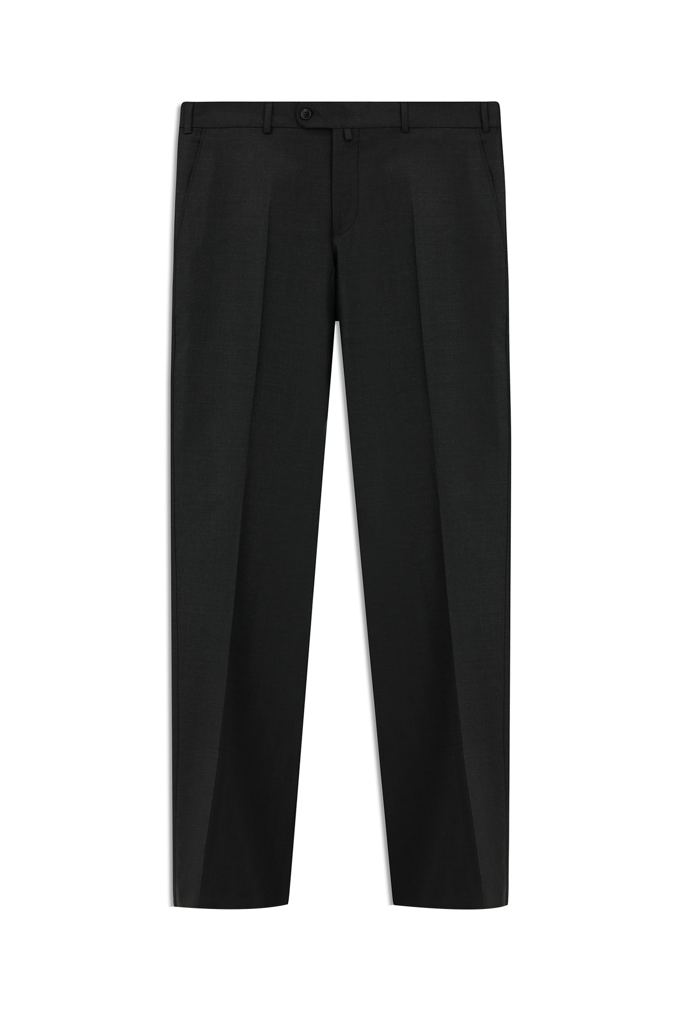 Koyu Antrasit 7 Drop Slim Fit Dar Kesim Yünlü Klasik Kuma? Pantolon-Abdullah Ki??l?