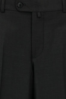 Koyu Antrasit 7 Drop Slim Fit Dar Kesim Yünlü Klasik Kuma? Pantolon-Abdullah Ki??l?