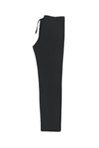Siyah Regular Fit Beli İpli Likralı Gofre Klasik Kumaş Pantolon