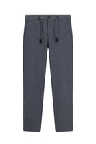 Koyu Füme Regular Fit Beli İpli Likralı Gofre Klasik Kumaş Pantolon