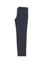 Orta Lacivert Regular Fit Beli İpli Likralı Gofre Klasik Kumaş Pantolon