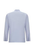 Açık Mavi Uzun Kol Slim Fit Dar Kesim Oxford Pamuk Gömlek