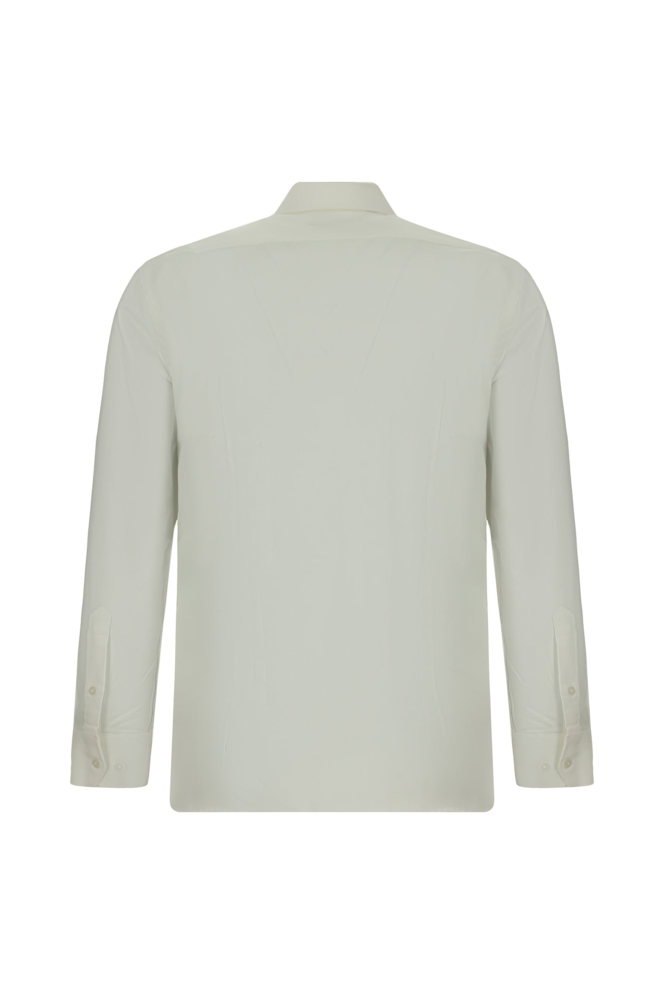 Beyaz Uzun Kol Slim Fit Dar Kesim Oxford Pamuk Gömlek