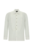 Beyaz Uzun Kol Slim Fit Dar Kesim Desenli Non Iron Pamuk Gömlek