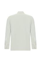 Beyaz Uzun Kol Slim Fit Dar Kesim Desenli Non Iron Pamuk Gömlek