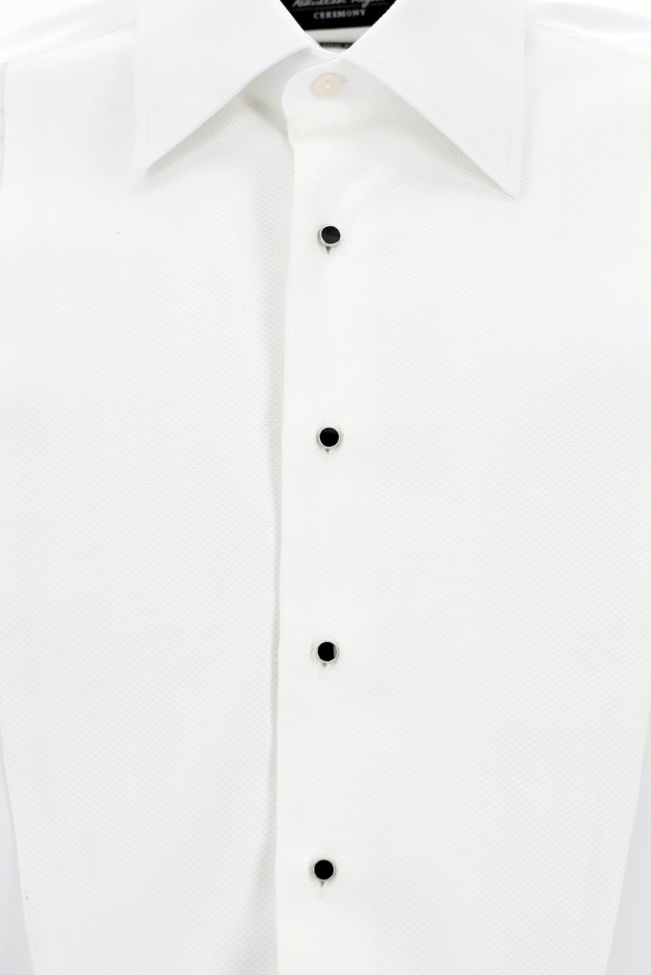 Beyaz Uzun Kol Slim Fit Dar Kesim Desenli Non Iron Pamuk Gömlek