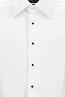Beyaz Uzun Kol Slim Fit Dar Kesim Desenli Non Iron Pamuk Gömlek