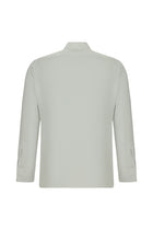 Beyaz Ata Yaka Slim Fit Dar Kesim Pamuk Manşetli Gömlek