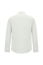 Beyaz Ata Yaka Slim Fit Dar Kesim Non Iron Pamuk Gömlek