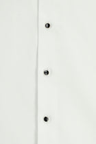Beyaz Ata Yaka Slim Fit Dar Kesim Non Iron Pamuk Gömlek