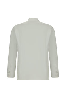 Beyaz Ata Yaka Slim Fit Dar Kesim Pamuk Gömlek