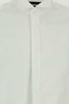 Beyaz Ata Yaka Slim Fit Dar Kesim Pamuk Gömlek