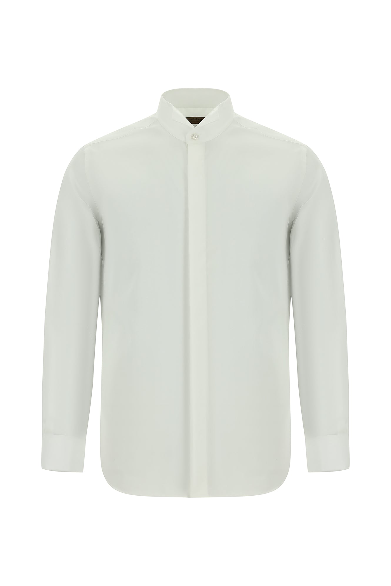 Beyaz Slim Fit Dar Kesim Non Iron Pamuk Ata Yaka Gömlek