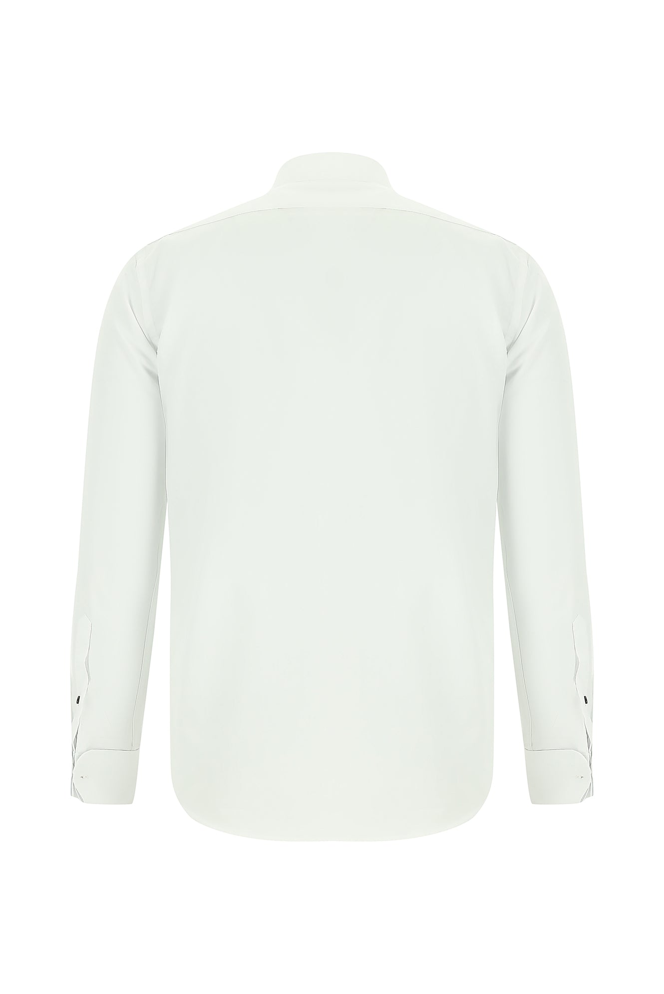 Beyaz Slim Fit Dar Kesim Pamuk Ata Yaka Gömlek