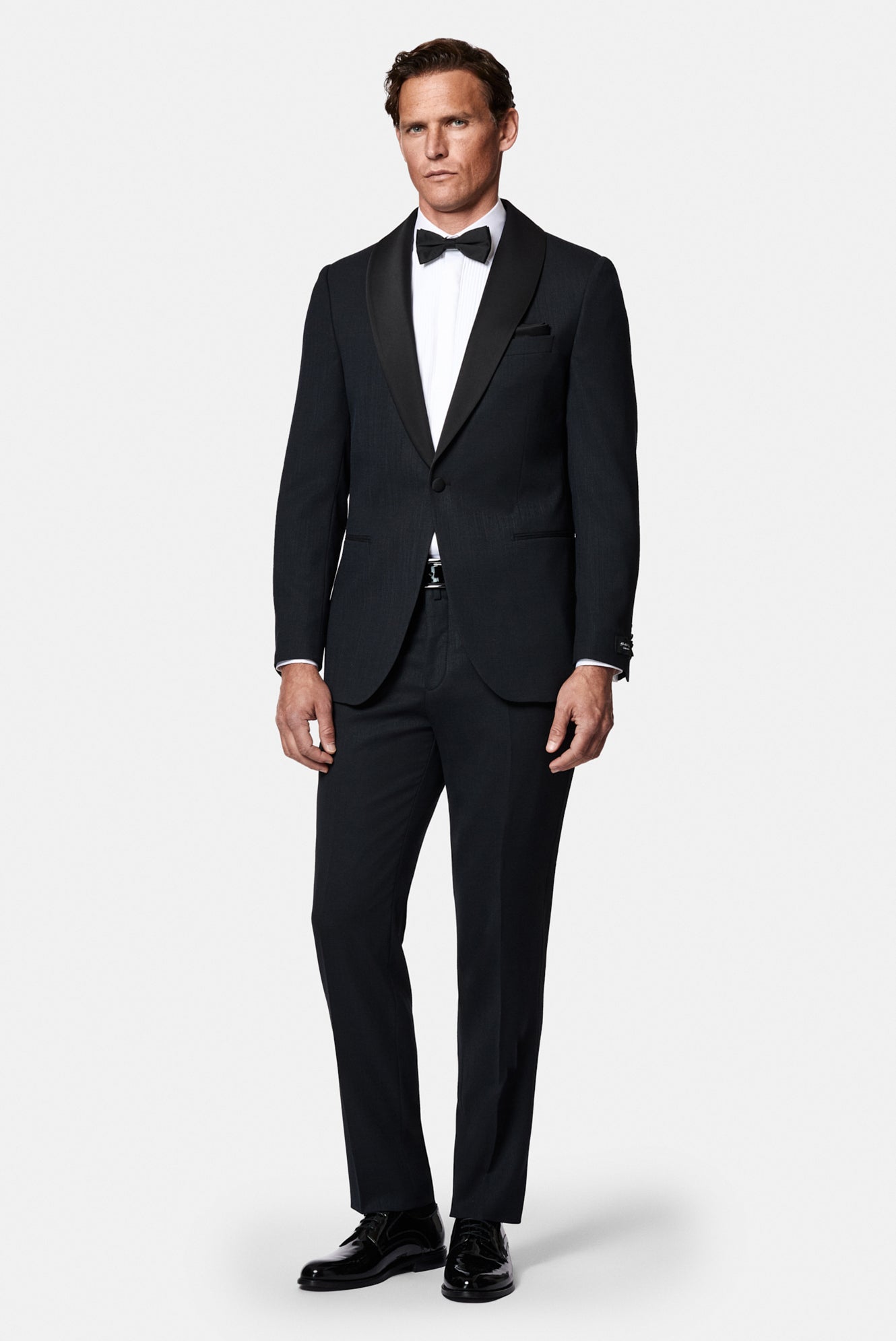 Beyaz Ata Yaka Slim Fit Dar Kesim %100 Pamuk Piliseli Gömlek