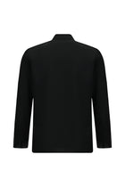 Siyah Uzun Kol Slim Fit Dar Kesim Manşetli Pamuk Gömlek