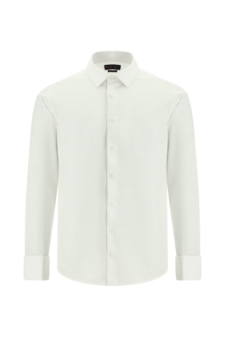 Beyaz Uzun Kol Slim Fit Gömlek