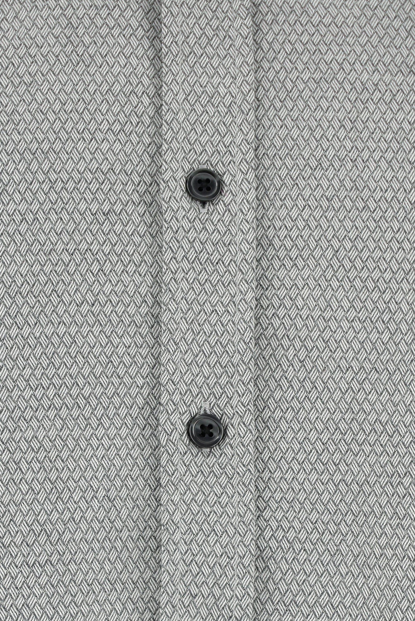 Koyu Antrasit Uzun Kol Slim Fit Dar Kesim Klasik Desenli Pamuk Gömlek