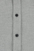 Koyu Antrasit Uzun Kol Slim Fit Dar Kesim Klasik Desenli Pamuk Gömlek