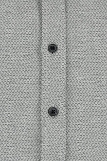 Koyu Antrasit Uzun Kol Slim Fit Dar Kesim Klasik Desenli Pamuk Gömlek