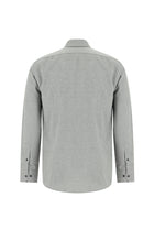 Orta Antrasit Uzun Kol Slim Fit Dar Kesim Klasik Desenli Pamuk Gömlek