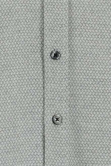 Orta Antrasit Uzun Kol Slim Fit Dar Kesim Klasik Desenli Pamuk Gömlek