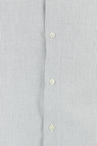Beyaz Uzun Kol Slim Fit Dar Kesim Klasik Desenli Pamuk Gömlek