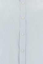 Uçuk Mavi Uzun Kol Slim Fit Dar Kesim Non Iron Klasik Desenli Pamuk Gömlek
