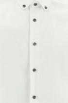 Beyaz Uzun Kol Slim Fit Dar Kesim Non Iron Desenli Pamuk Gömlek