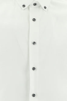 Beyaz Uzun Kol Slim Fit Dar Kesim Non Iron Desenli Pamuk Gömlek