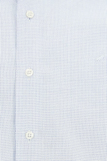 Koyu Mavi  Uzun Kol Slim Fit Dar Kesim Klasik Desenli Pamuk Gömlek