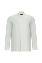 Beyaz Uzun Kol Slim Fit Dar Kesim Klasik Pamuk Gömlek