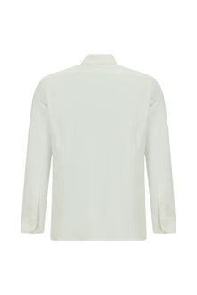 Beyaz Uzun Kol Slim Fit Dar Kesim Klasik Pamuk Gömlek