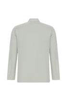 Beyaz Uzun Kol Klasik Cepli Ekose Lyocell Gömlek