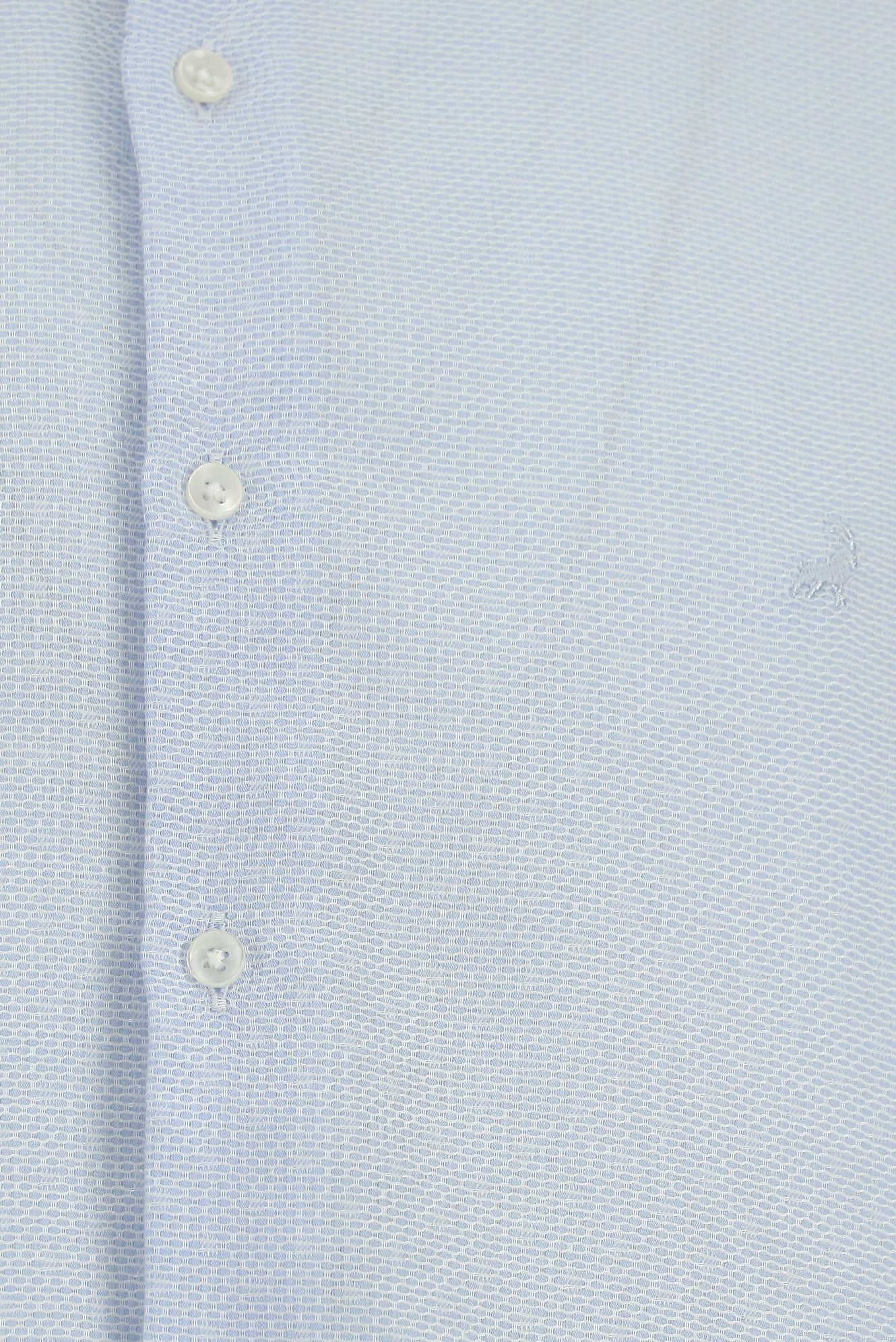 Açık Mavi Uzun Kol Regular Fit Desenli Lyocell Gömlek