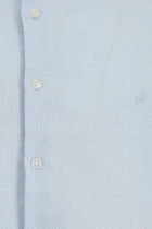 Açık Mavi Uzun Kol Regular Fit Desenli Lyocell Gömlek