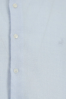 Açık Mavi Uzun Kol Regular Fit Desenli Lyocell Gömlek