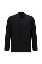 Siyah Uzun Kol Klasik Cepli Non Iron Saten Pamuk Gömlek