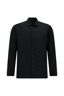 Siyah Uzun Kol Klasik Cepli Non Iron Saten Pamuk Gömlek-Abdullah Ki??l?