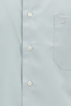 Orta Gri Uzun Kol Klasik Cepli Non Iron Saten Pamuk Gömlek