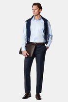 Uçuk Mavi Uzun Kol Non Iron Saten Klasik Pamuk Gömlek