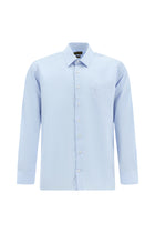 Uçuk Mavi Uzun Kol Non Iron Saten Klasik Pamuk Gömlek