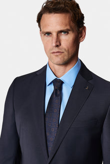 Aqua Mavisi Uzun Kol Non Iron Saten Klasik Pamuk Gömlek