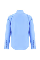 Aqua Mavisi Uzun Kol Non Iron Saten Klasik Pamuk Gömlek