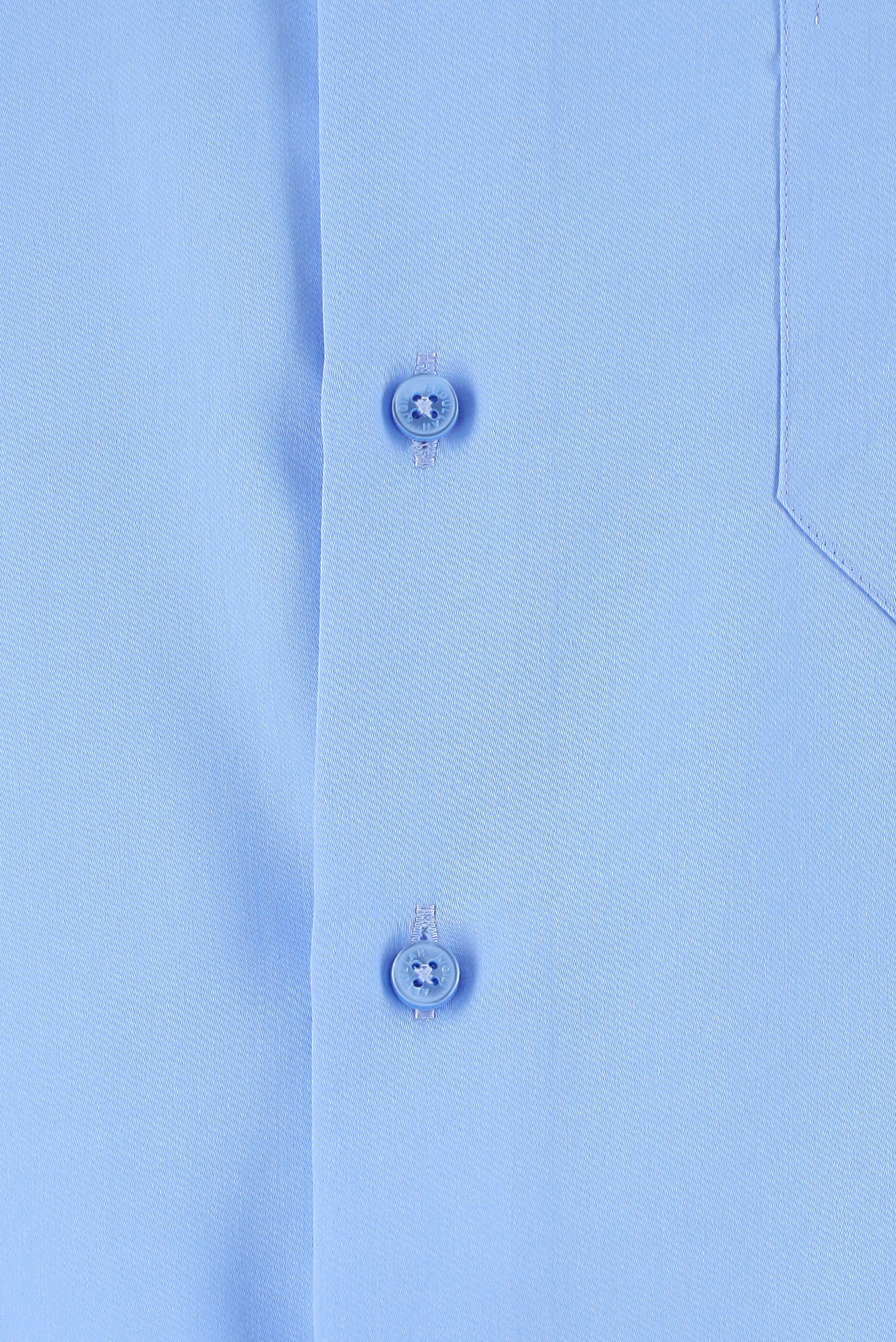 Aqua Mavisi Uzun Kol Non Iron Saten Klasik Pamuk Gömlek