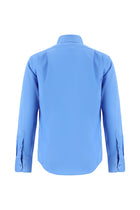 Koyu Mavi  Uzun Kol Non Iron Saten Klasik Pamuk Gömlek